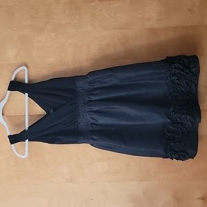 Max and Cleo Black Dress Ruffle Hem